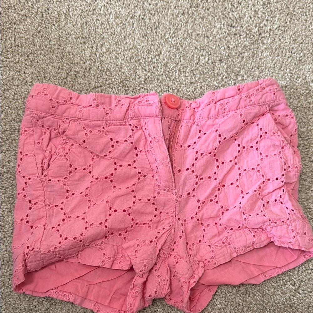 Janie and Jack girls 2T Pink Eyelet Lace Shorts